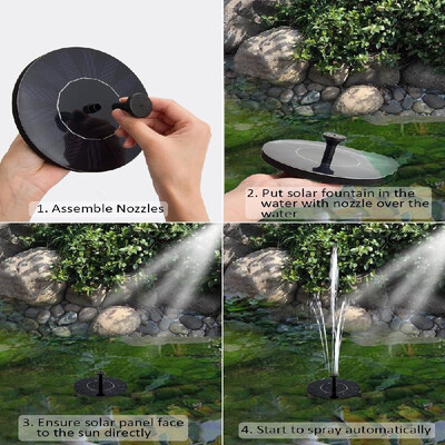 

Solar Water Pump Birdbath Round Small Pond Garden Decoration Water-height 65cm DC30S-0708R