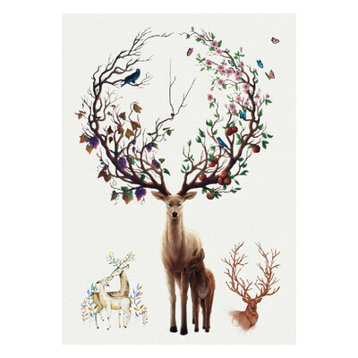 

〖Follure〗Christmas Cute Deer Head Environmental Waterproof Tattoo Sticker