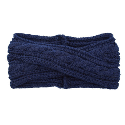 

Women Winter Warm Knitting Headbands Lady Wool Crochet Hairband Turban Head wear