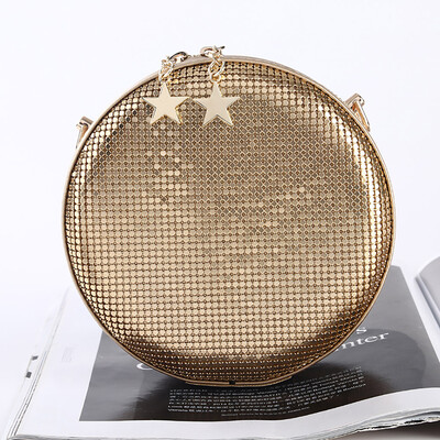 

Tailored Womens Evening Handbag Sequins Aluminum Bag Party Clutch Shoulder Cross Bag