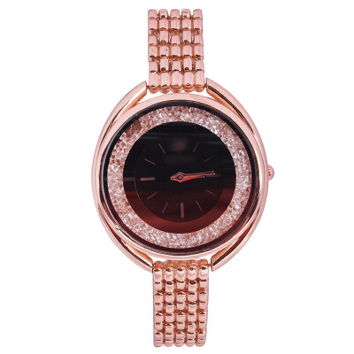 

Korean version of the leisure rhinestone ball scale quartz watch wish hot ladies bracelet table