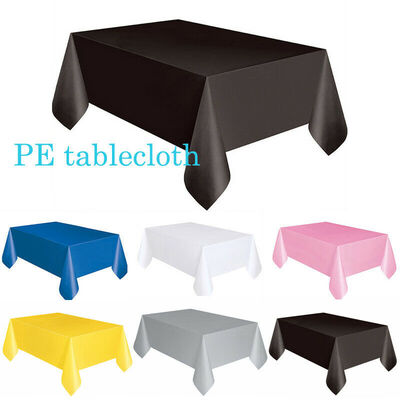 

Practical Plastic Waterproof Table Cover Cloth Party Tableware Catering Supplies