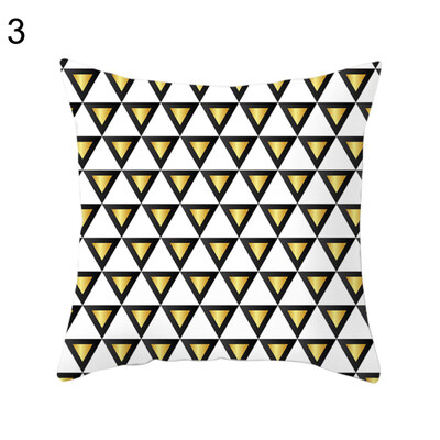 

Geometric Triangle Heart Pillow Case Cushion Cover Sofa Bed Car Cafe Decoration