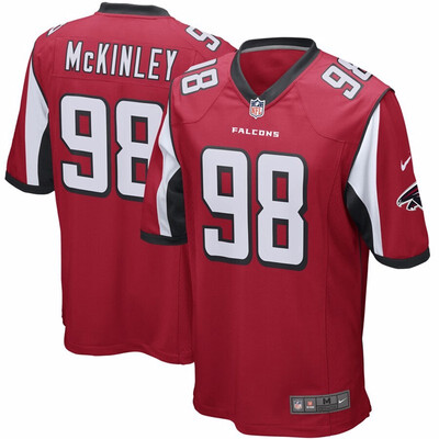 

Nike NFL Atlanta Falcons Mens 2 Matt Ryan 11 Julio Jones 18 Calvin Ridley 21 Deion Sanders 22 Keanu Neal Red Game Jersey