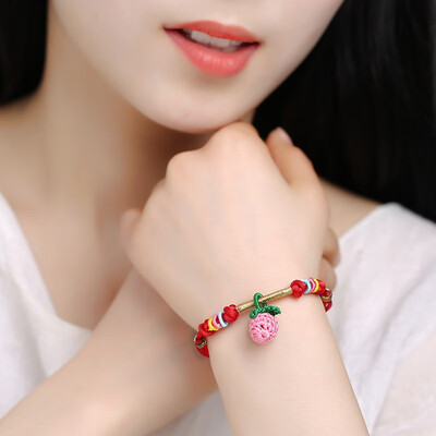

Transit red rope bracelet childrens birth year jewelry