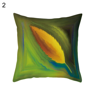 

Colorful Maple Ginkgo Pine Leaf Pillow Case Cushion Cover Car Cafe Office Decor