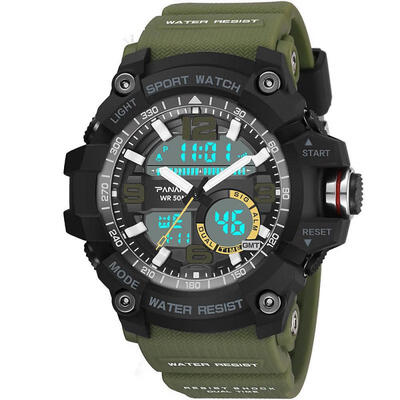 

Mens Outdoor Sports Watch Multifunctional Waterproof Digital Watch