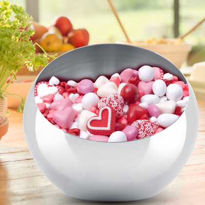 

Greensen Stainless Steel Seasoning Bottle Hot Pot Buffet Spherical Oblique Bowl Desktop Trash Can