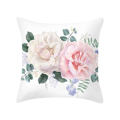 

Siaonvr Throw Rose Printed Cushion Cover Square Sofa Pillow Case Flower Home Art Decor