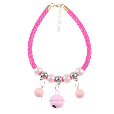 

Cute Pet Dog Puppy Cat Kitten Collar Adjustable Necktie Necklace with Bells