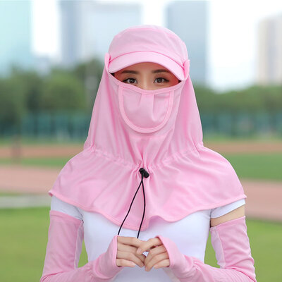 

Womens hat Summer shawl sunscreen hat Korean version eaves hat outdoor mountain climbing riding tide sun hat