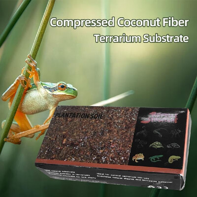 

Compressed Coconut Fiber Terrarium Substrate for Tortoise Frog Lizard Spider Scorpion Snake Reptiles Pets