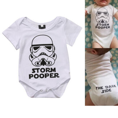 

Newborn Baby Boy Girl Star Wars Print Romper Bodysuit Jumpsuit Clothes Outfit