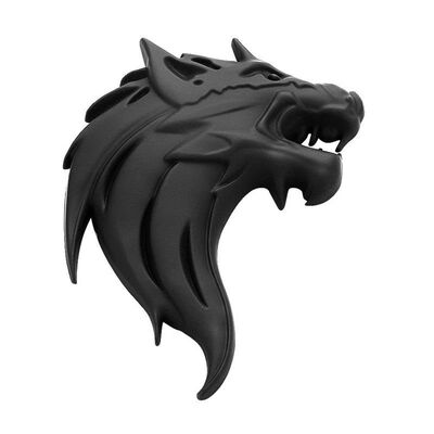 

3D Metal Wolf Head Car Emblem Badge Sticker Decal Decoration Bronze Fashion US