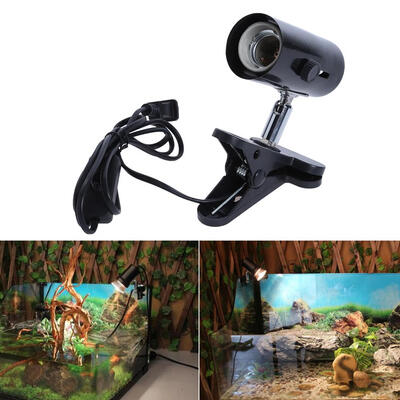 

300W Metal Ceramic Heat UV UVB Lamp Light Holder Clamp Brooder Reptile US
