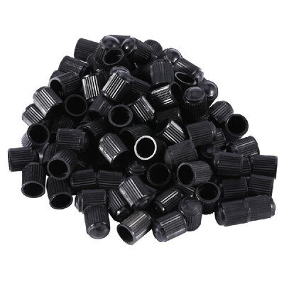 

100PCS Black Plastic Auto Car Bike Motorcycle Truck Wheel Tire Valve Stem Caps