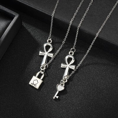 

Trendy Cute Best Friends Pendant Necklace Stars Life Tree Heart Necklace For Women Girl Silver Chain BFF Friendship Jewelry Gift