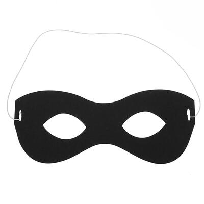 

8pcs Halloween Party Black Eye Masks Paper Card Festival Costume Prop Decor