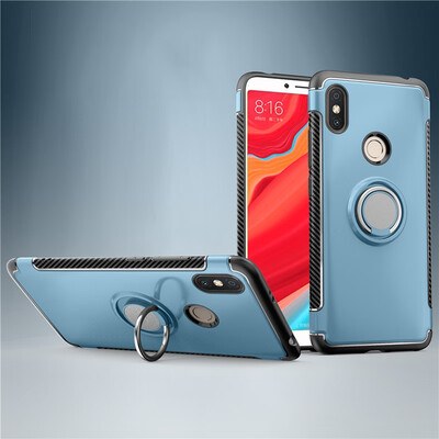 

Back Cover For Xiaomi Redmi S2 Case Car Holder Stand Hard PC Silicon Ring Suction Bracket Celulars