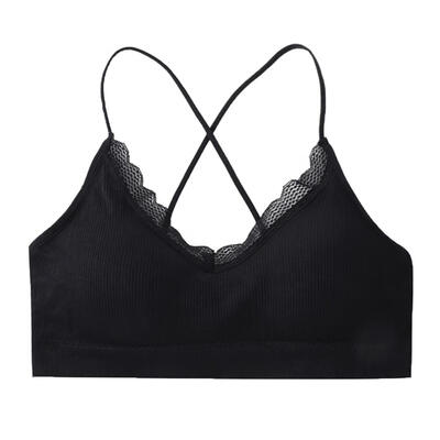 

Summer Padded Crop Top Sexy Underwear Women Solid Wrapped Chest Tops