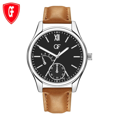 

Gobestart Hot Man Leather Watch Whatever Late Anyway Letter Watches New Pointer glow