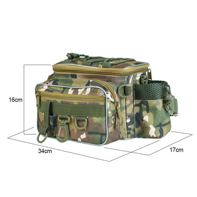 

Fishing Bag Tackle Reel Lures Storage Box Waist Shoulder Camera Handbag Pouch