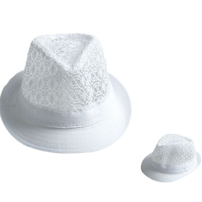 

Summer Beach Sun Hat Jazz Panama Gangster Cap Men Women Unisex Trilby Fedora