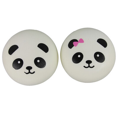 

Two Pack of Jumbo Squishy Panda Steamed Bread Relieve Stress Toys