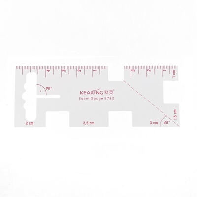 

Patchwork Tailor Thickness Measuring Ruler Gauge Clothes Sewing Tools