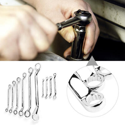 

Greensen 10pcs Double Ring End Spanner Wrench Set Hand Wrench Auto Repair Maintenance Tools