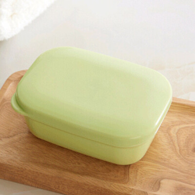 

Home Portable Travel Plastic Rectangle Shower Soap Holder Dish Containe