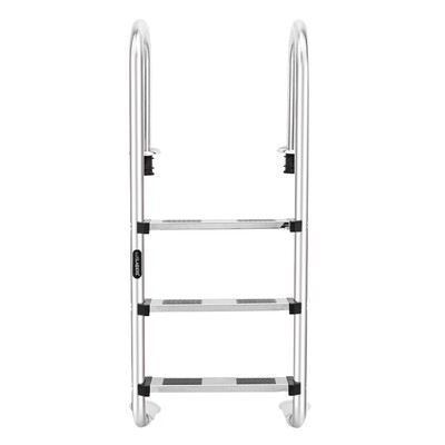 

3-Step Swimming Pool Ladder In-ground Security Non-slip Footstep & Handrails