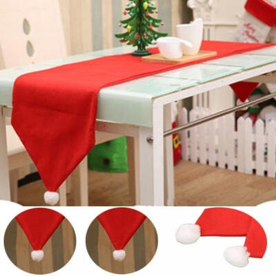

New Table Runner Cushion Cover Placemat Poinsettia Christmas Decor Table Cloth