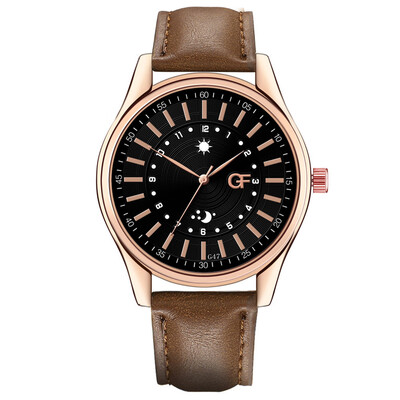 

Gobestart Hot Man Leather Watch Whatever Late Anyway Letter Watches New Pointer glow