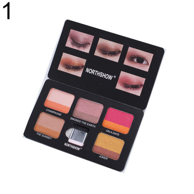 

NORTHSHOW Brightening Eyeshadow Palette Waterproof Shimmers Smokey Powder Makeup