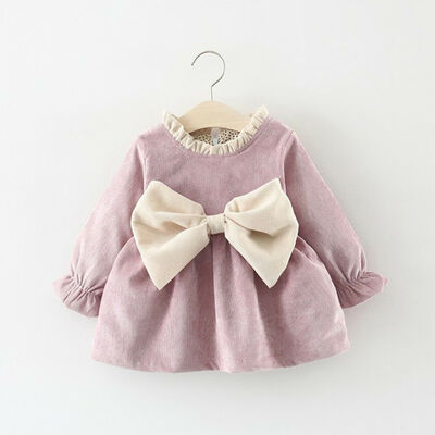 

Toddler Baby Girls Winter Long Sleeve Princess Dress Wedding Party Gown