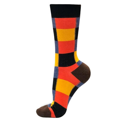 

Casual Autumn Winter Women Cotton Socks Contrast Color Novelty Funny Soft Warm Hosiery