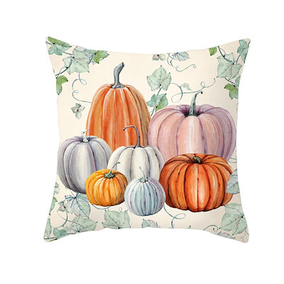 

〖Follure〗Fall Halloween Pumpkin Pillow Case Waist Throw Cushion Cover Sofa Home Decor