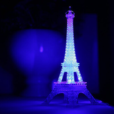 

Siaonvr Romantic Eiffel Tower LED Night Light Lamp Desk Table Home Bedroom Decorate