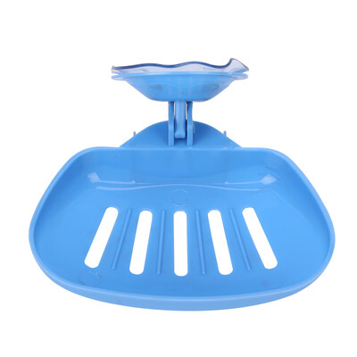 

Bathroom Soap Case Box with Suction Cup Wall-Mounted Soap Holder Multiple Color