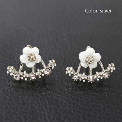 

Women Daisy Flower Stud Earrings Alloy Mosaic Drill Wild Sweet Jewelry Chrysanthemum Eardrop