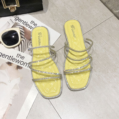 

Diamond Sandals Fairy Wind&Summer Fashion Ladies Flat-soled Roman Shoes Ins Tide