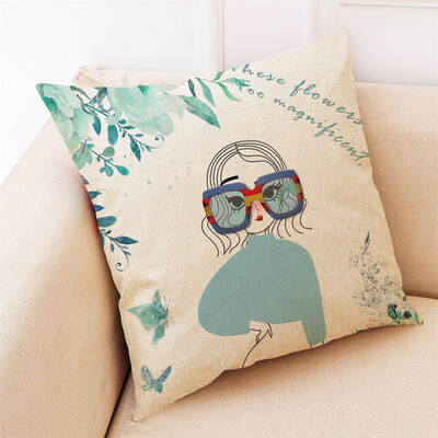 

〖Follure〗Home Decor Cushion Cover Flower Girl Pillowcase Sofa Car Throw Pillow Covers