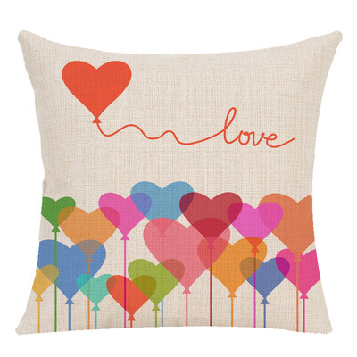 

Siaonvr Happy Valentines Day Throw Pillow Case Sweet Love Square Cushion Cover