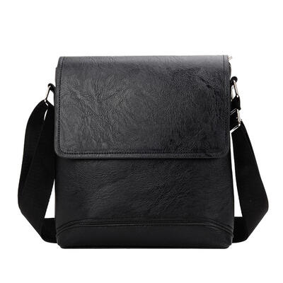 

Casual Messenger Bag Men PU Leather Shoulder Flap Fashion Crossbody Bags