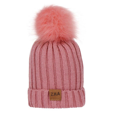 

Fashion Child Cute Pom Poms hat Winter Warm For Boys Girl s Hat Knitted Beanies Cap Hat