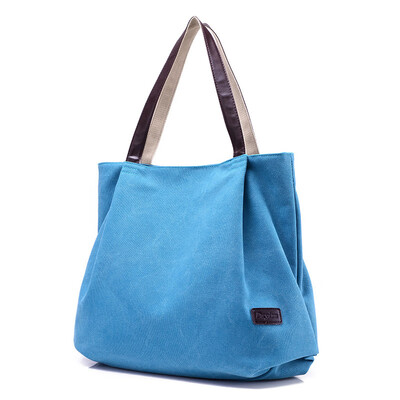 

2017 Hot Sale Womens Handbag New Women Handbag Fashion Design Canvas Women Bag Ladies Tote Bag Solid Shoulder Bag Travel Bag