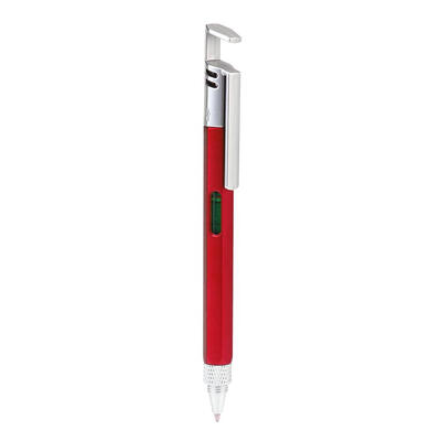 

Multi-function Ballpoint Pen Mobile Phone Bracket Screwdriver Level Ruler
