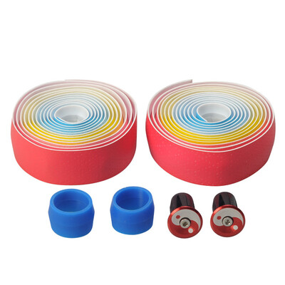 

Elastic Bike Rainbow Handlebar Bar Tape Belt Wrap Grip Bicycle Handle