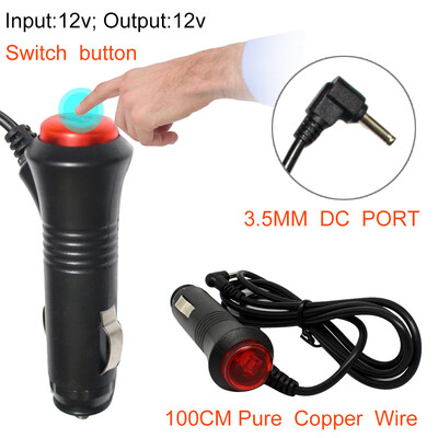 

〖Follure〗DC 12V 35MM Car Adapter Charger Cigarette Lighter Power Plug Cord GPS Cable